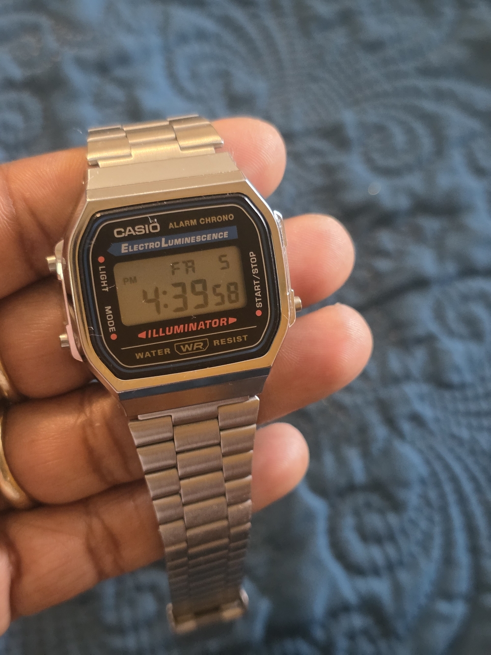 Casio Illuminator Stainless Steel Unisex Digital Watch - Silver - Picture 2 of 7